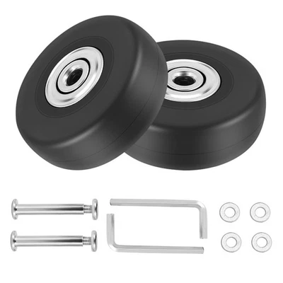 2 Sets of Luggage Suitcase Replacement Wheels Axles Deluxe Repair Tool OD7385
