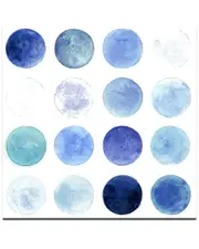 Ready2HangArt Blue Moons I Wrapped Canvas Wall Art by Norman Wyatt