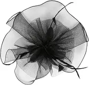 [COLLBATH] Elegant Vintage Fascinator Headband with Veil Lightweight Church Hat for Weddings Tea Parties and Cocktail Events Classy Flapper Accessory for Women