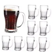 Beer Mugs Set,Glass Mugs With Handle 18oz,Large Beer Glasses For Freezer,Beer