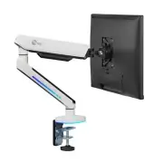 SIIG Single-Monitor Arm Desk Mount with Gaming RGB Lighting (CE-MT3J11-S2)