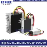 可開發票60V48V36V24V轉12V車載用直流DC變壓模塊12V轉5V9V降壓電源轉換器