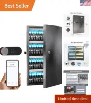 Key Lock Box Wall Mount96 Keys, Key Cabinet Security Combination Lockbox with...