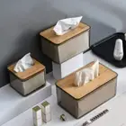 Rectangular Clear Tissue Box Square Tissue Storage Container Tissue Holder