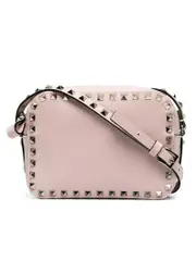 Valentino Garavani Small Rockstud Crossbody Bag in Rose Quartz