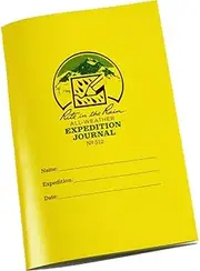 Rite in the Rain Weatherproof Stapled Notebook, 4.625" x 7", Yellow Cover, Expedition Journal (No. 512)