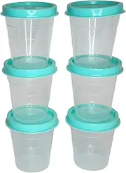 [Tupperware] Tupper Minis Classic Sheer Midgets Set in Natural with Aqua Seal