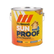 taubmans 4l white gloss sunproof exterior paint