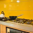 Cast Iron Pan Wok for Firewood Stove Flat Bottom Household Work
