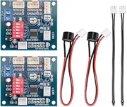 Comidox 2PCS DC 12V 4 Wire PWM PC CPU Fan Temperature Control Speed Controller Module CPU High-Temp Alarm