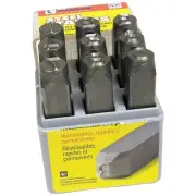 C.H. Hanson Number Set,1/4 In. H,Steel 21440 C.H. Hanson 21440 081834214405