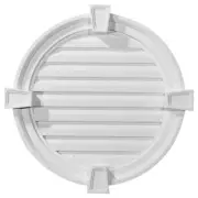 Ekena Millwork Gable Vent+Louver Polyurethane Intake Paintable Weather Resistant