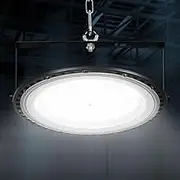 Leier High Bay Lights, 200W LED Light Lamp Wall Ceiling Corner Lighting UFO Industrial Workshop Warehouse Gym Factory Camera Lamps, Powerful Saving Energy ‎Black