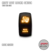ORANGE Laser LED Rocker Switch 5PIN Dual Light 20A ON OFF For Jeep - ROCK LIGHTS (for: Jeep)