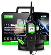 Labymos P100 12 V 24V Handheld Portable Electrical uit Tester Car Trucks Motors Voltage Resistance Polarity Testing Component Activation Short Cricuit Overload Protections 7 Languages Support with