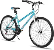 HH HILAND Women 26 Inch Mountain Bike, Mens and Womens Bicycle with 21 Speed, High-Carbon Steel Frame Mountain Bicycle, Sport MTB for Men Adult