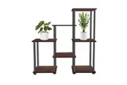 STORFEX: Floor-to-Ceiling Shelf Balcony Corner Plant Stand with Storage