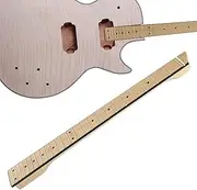 Electric Guitar Neck | 25 Fret Maple Wood Guitar Neck Fingerboard Replacement | 25-Fret Headless Guitàr Néck | Rosewood Maple Handle Rosewood Guitàr Replacement