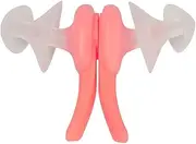 Speedo Unisex Adult's Biofuse Swimming Earplugs, Clear/Fluro Tangerine, One Size