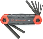 CHKFM8 Folding Metric Hex Key Set, 8 Piece