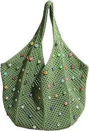 [Dickly] Beach Bag Lightweight Shopping Bag Hobo Bag for Wife Party Woman Spring
