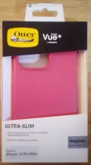NEW OtterBox 77-92917 Vue Series+ Case Apple iPhone 15 Pro Max . Haute Pink