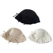 Woman Crochet Floppy Hat Wide Brims Bucket Hat Spring Beach Getaways Sun Hat