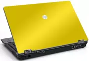 YELLOW Vinyl Lid Skin Cover Decal fits HP ProBook 6550b Laptop