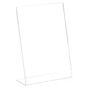 Acrylic Sign Holder 12 Pack, 8.5x11 Inches L Shaped Menu Display Stand - Clear