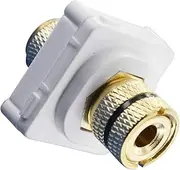 Speaker Cable Mech Connector Terminal for Clipsal Wall Plate Black on White