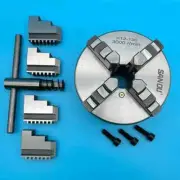 Mini Metal Lathe Chuck 130mm 4 Jaw Self-Centering Manual K12-130 WM210V Parts