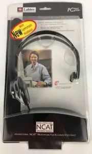 Labtec C-315 Mono Headset with Boom Microphone/8FT Shielded Cord/3.5 MM Plug