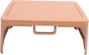OFFSCH Folding Table Laptop Tray for Bed Computer Bed Desk Small Lap Desk Large Foldable Lap Desk Loft Bed with Desk Bedroom Adjustable Lap Desk with Storage Bed Lap Desk Orange Plastic