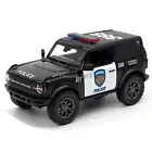 1/34 Ford Bronco Police Car Model Diecast Pull Back Toy Cars Toys for Boys Kids