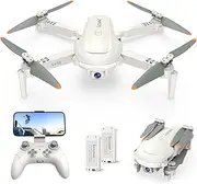 Drone with Camera for Adults, 1080P HD FPV Drones for Kids with One Key Take Off/Land, Altitude Hold, Mini Foldable Drone with 2 Batteries, RC Quadcopter Toys Gifts for Beginners