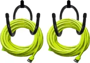2 Pack Hose Hanger,Metal Hose Holder Wall Mount, Hook for Garden Hose/Expandable
