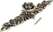 Pull Handle for Kitchen Cabinet Door Drawer Stylish Kitchen Cabinet Handle Furniture Handles Retro Classical Bronze Rose Flower Shape Furniture Cabinet Accessories(145mm)