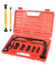 YAKEFLY 10Pcs Valve Spring Compressor,Auto Compression C-Clamp Tool Service