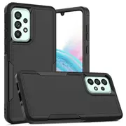 ZUSLAB Galaxy A33 5G Case Rugged Defender Protective Heavy Duty Shockproof Dustproof Cover for Samsung - Black