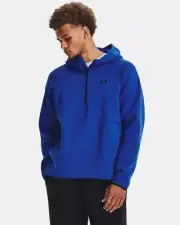 Under Armour Unstoppable Fleece Pullover Hoodie Mens Medium Blue 1379811 426