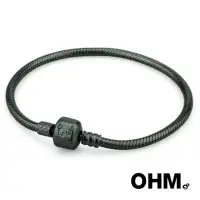 在飛比找momo購物網優惠-【OHM Beads】經典款925黑銀手鏈(OHM Oxid
