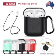 For Apple Airpods Case Cover Skin Anti Lost Strap Anti Scratch Shockproof Holder