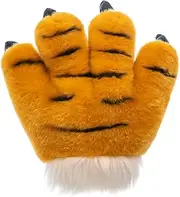 [Holibanna] Tiger Claw Gloves Plush Animal Gloves for Winter Boys and Girls Costumes Cosplay Halloween Carnival