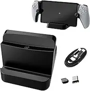 Buziba Charging Station Controller Charger for PS5 Fast Charging Dock Portable Charging Stand with Type C Charging Port for PlayStation Portal Game Console