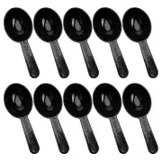 Yardwe 10pcs Plastic Coffee Measuring Spoons, Black Coffee Scoop Short Handle...