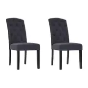 Artiss Dining Chairs Set of 2 Linen Parsons Chair