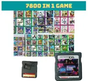 7800 Games in 1 NDS Cartridge Pack Card Compilations Super Combo Cartridge Game Card for DS NDS NDSL NDSi 3DS XL