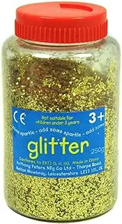 Gold Glitter - 400 Gram tub with Shaker lid for Easy Pouring - Arts and Crafts - Sprinkle Glitter