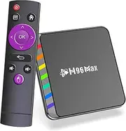 2023 Android 12.0 TV Box, H96 MAX W2 4GB RAM 64GB ROM, Android TV Box S905X2 3D UHD/4K H.265 HDR 10+ 2.4G/5G WiFi 6 Ethernet 1000M Bluetooth 5.0 Set Top Box,4gb+64gb