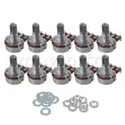 A500k 15mm Shaft Mini Pot Electric Guitar Tone Potentiometer Set of 10